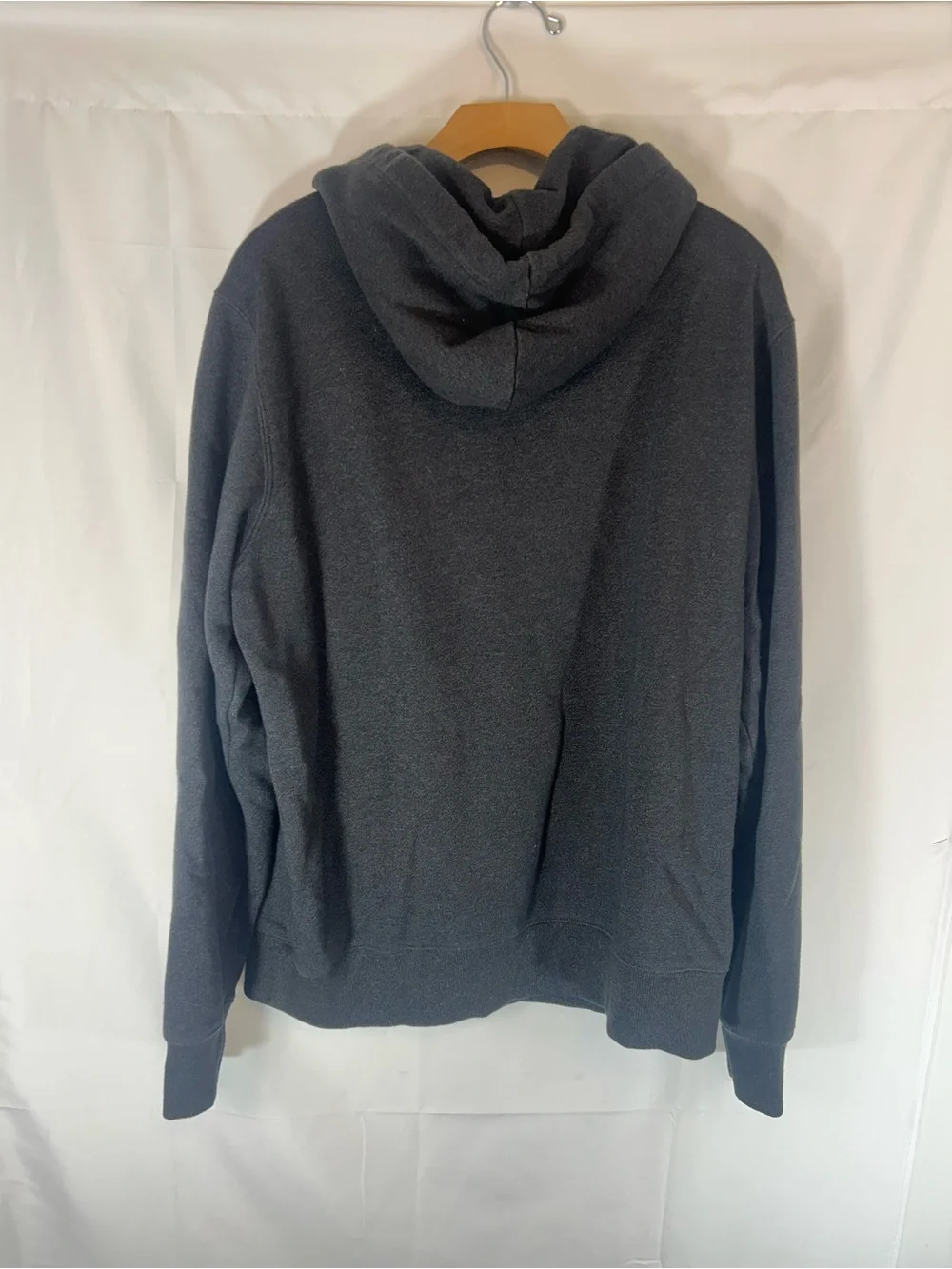 The North Face Black Pullover Hoodie with Red Logo Patch